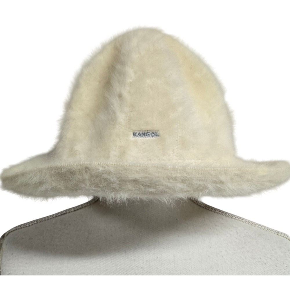 Kangol Furgora Godfather Trilby Hat Cream Off-White Angora Blend Size L
